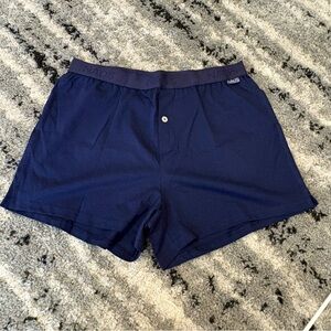 Nads Navy Blue Men's Certified Organic Cotton Boxers Size XL